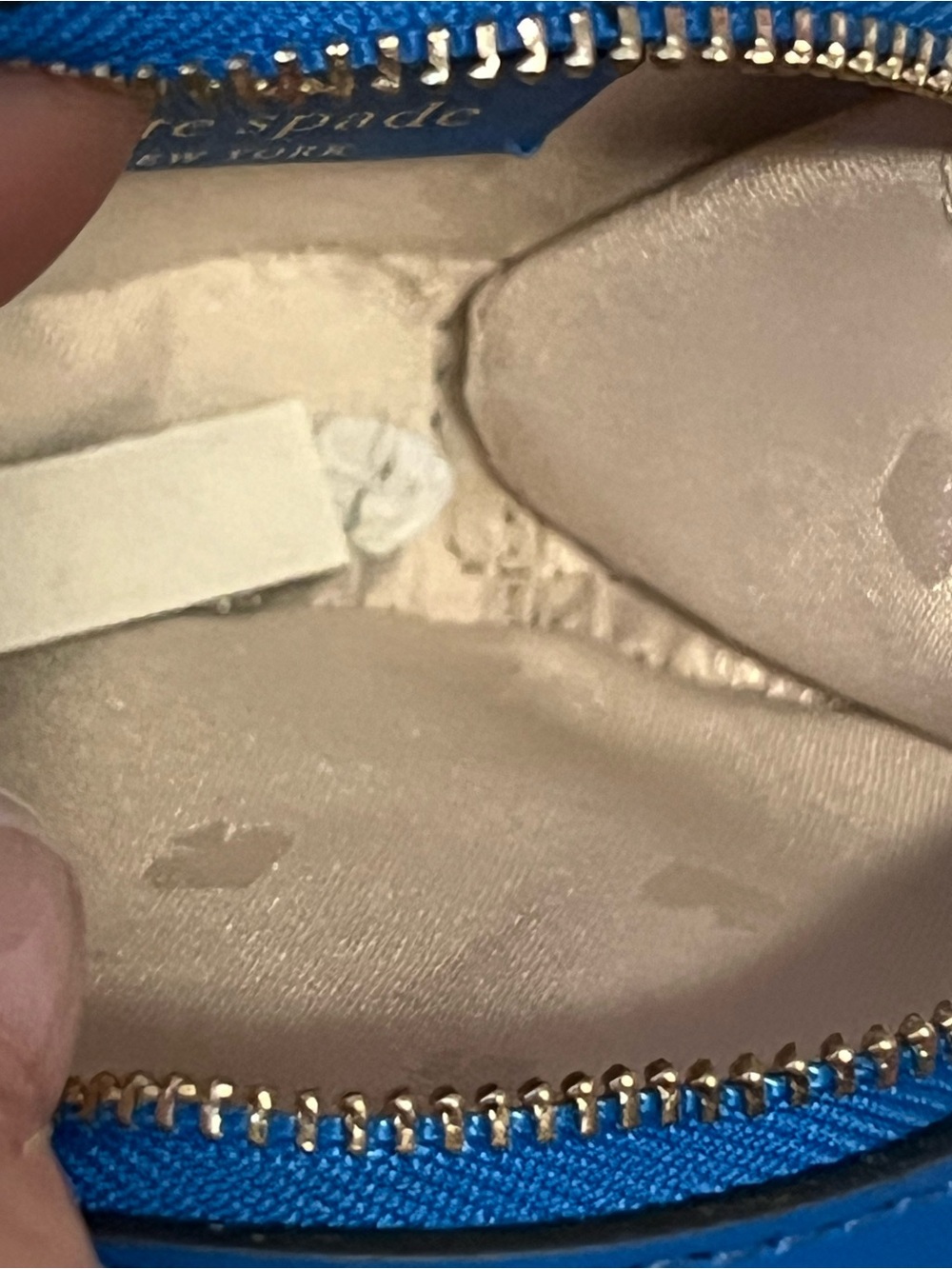 🪩 kate spade Blue & White Lifesaver Pool Float Coin Keyring - Picture 6 of 7